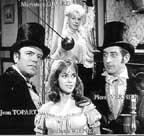 Rocambole - 1964 TV series - Sir Williams (left), Baccarat (top), Rocambole (right)e